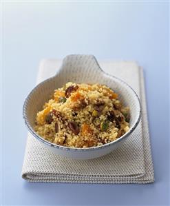 Couscous salad with dried figs and dates