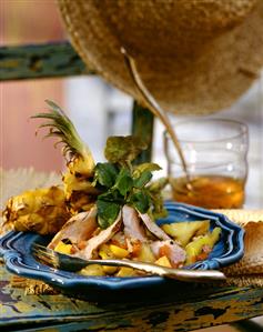 Creole chicken salad with pineapple (2)