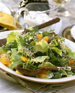 Batavia & rocket salad with oranges & sprouts (2)