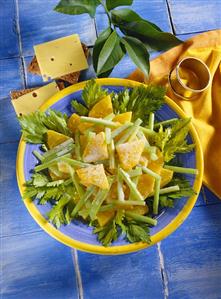 Celery and orange salad with cream dressing (1)