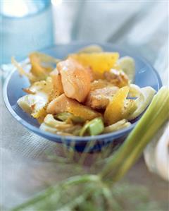 Pan-cooked fish & orange dish with fennel & pine nuts (1)