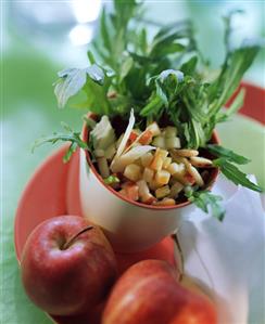 Rocket and apple salad with pine nuts and parmesan (2)