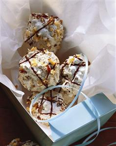 German cookies (Dattelbusserl) with nuts in gift box (1)