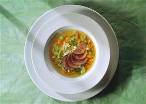 Pearl barley soup with lamb and vegetables (1)