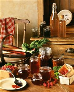 Raspberry Jelly and Rhubarb Chutney