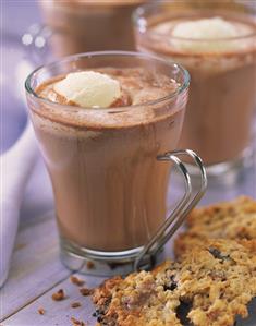 Hot Cocoa in Glass Mug