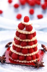 Small raspberry cake with star anise (1)