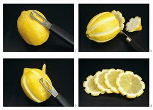 Making lemon flowers