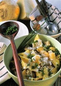 Turnip and lamb ragout with fresh chives