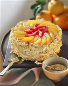 Whole Campari and citrus gateau