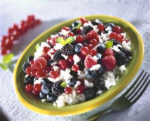 Rice Pudding with Fresh Berries