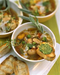 Minestrone con la salvia (Vegetable soup with sage) (3)