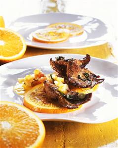 Calf's liver with oranges