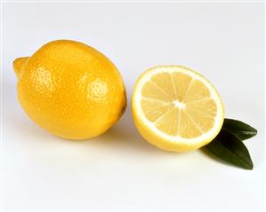 Lemon and half a lemon