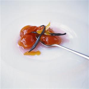 Tamarillo compote with vanilla pods