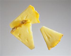 Three pieces of pineapple