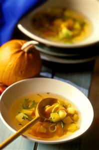 Pumpkin soup for Halloween