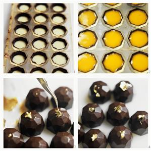 Making diamond-shaped chocolates