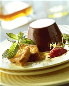 Budino al mascarpone (set mascarpone with brandy bread)