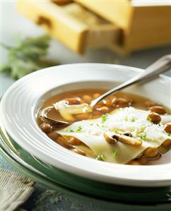 Lasagne alla molisana (lasagne sheets in goat broth, Italy)