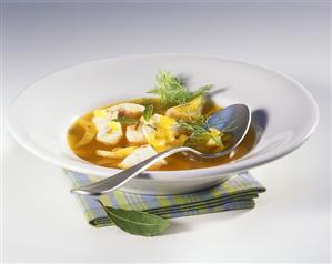 Fish stew with fennel and saffron