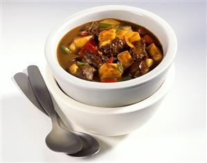 Hungarian goulash with potatoes