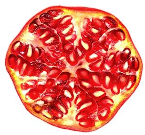 Half a pomegranate