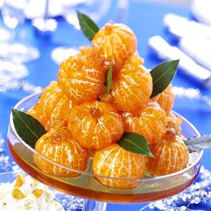 Mandarins with raisins in syrup