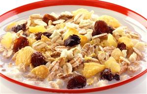 Oat muesli with dried fruit