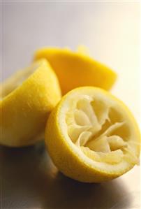 Squeezed lemon halves