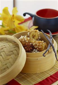 Urab pisang (steamed bananas with coconut, Indonesia)