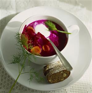 Bortsch (beetroot soup)