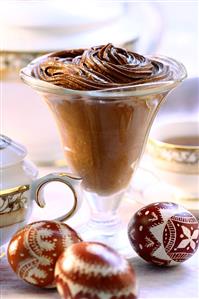 Chocolate mousse for Easter