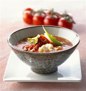 Tomato soup with egg (Vietnam)