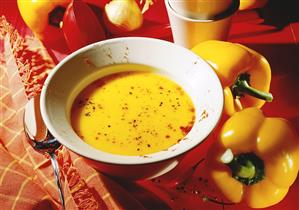 Yellow pepper soup