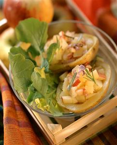 Apple & potato salad in hollowed out baked potatoes (1)