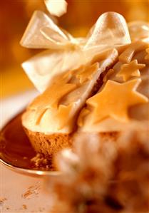 A piece of Christmas orange cake