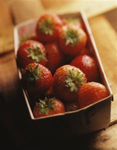 A Carton of Fresh Strawberries