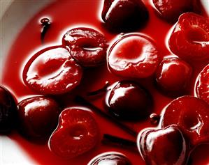 Cherry compote (close-up)