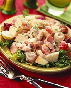 Apple and shrimp salad