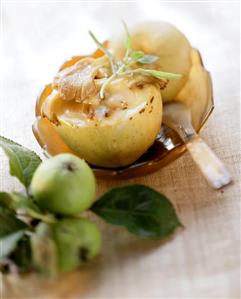 Apple with Camembert and mushroom filling (3)