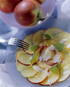 Nectarine carpaccio with parmesan (2)