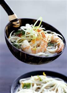 Fish soup with shrimps and noodles (2)