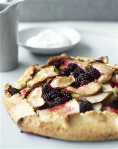 Apple and blackberry pie