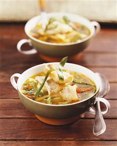 Fish soup with vegetables