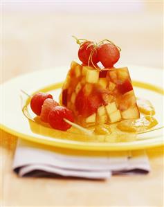 Jelly with fruit