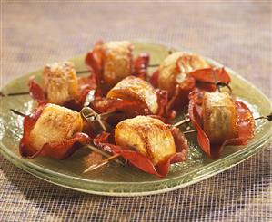 Fried plantains with bacon (Antilles)