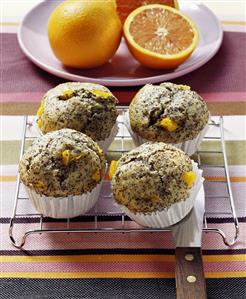 Orange and poppy seed muffins