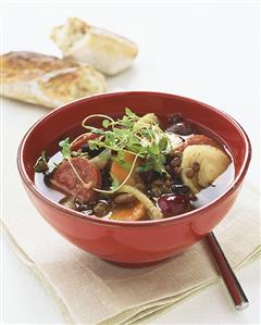 Umbrian lentil soup with carrots and fennel