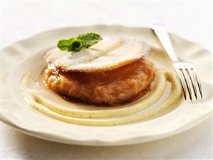 Sweet pastry with apple puree